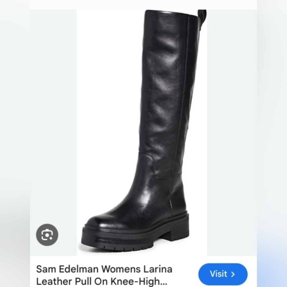 Sam Edelman, Larina, Black Boots for Women. Not New. Perfect condition.